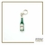 Berloque de Garrafa de Cerveja Estilo Heineken - Banhado a Prata