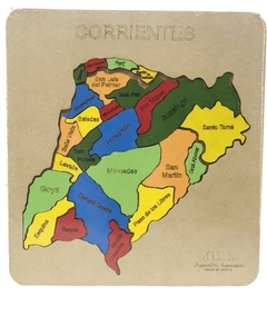 Rompecabezas mapa de corrientes