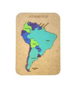 Rompecabezas Mapa de Sudamerica