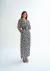 Lez A Lez - Vestido Midi Alongado Manga Flare - comprar online
