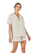 Reve D'enfant - Pijama Feminino Tecido Viscose Aberto Tipo Americano