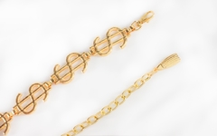 Cinto Corrente Cifrão Dourado na internet