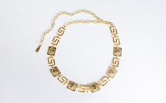 Cinto Corrente Leão Mini Dourado - PHP Cintos e Acessórios