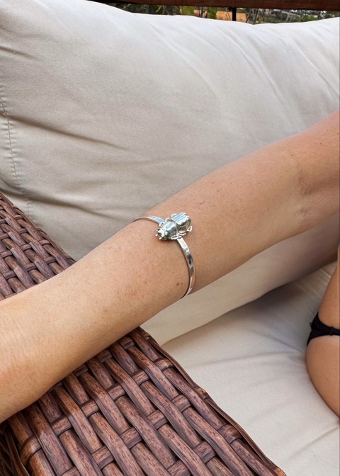 Bracelete Besouro prata - comprar online