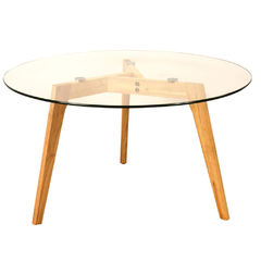 Mesa Ratona Nórdica Vidrio - comprar online