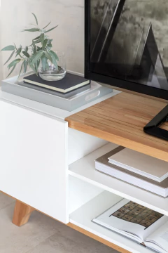 Rack Kali Nórdico TV con Puertas - XW AMOBLAMIENTOS