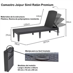 Reposera Plegable Maletín en internet