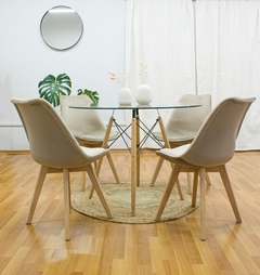 Silla Tulip Tapizada en Pana - tienda online