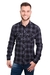 Camisa Casual Argali Falklands Flanela Xadrez Dark