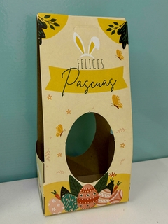 5 Cajas Felices Pascuas para huevo de Pascuas 18x6x9cm