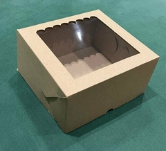 5 caja Multiuso corrugada con ondas 19x19x10cm