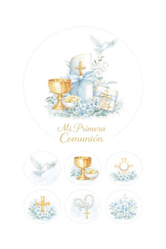 10 laminas de arroz de comunion - comprar online