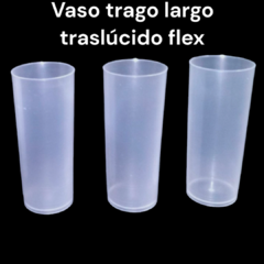 50 Vaso trago largo, traslúcidos flex