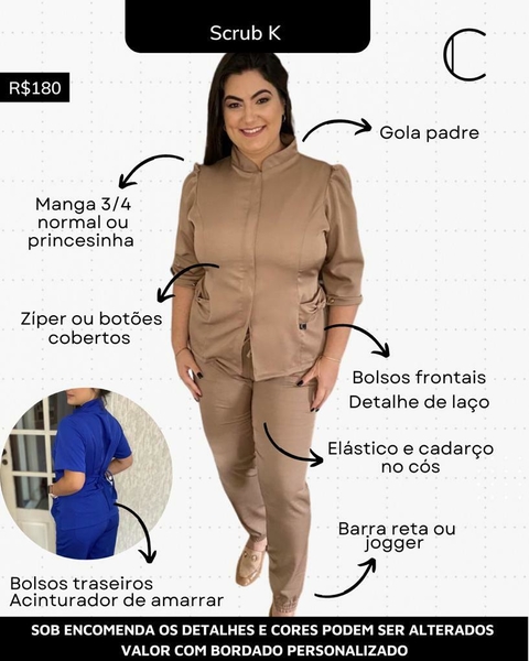 SCRUB K + BORDADO PERSONALIZADO