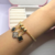 Pulseira Berloque Trevo Banhado A Ouro na internet
