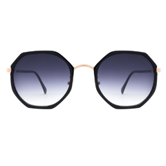 ÓCULOS DE SOL FEMININO GEOMÉTRICO PRETO - comprar online