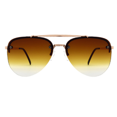 ÓCULOS DE SOL UNISSEX AVIADOR MARROM - comprar online