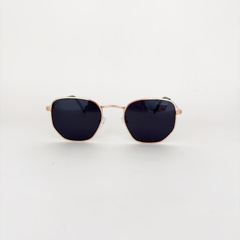 ÓCULOS DE SOL FEMININO HEXAGONAL PRETO