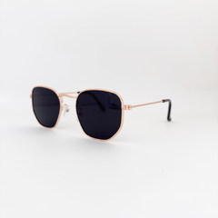 ÓCULOS DE SOL FEMININO HEXAGONAL PRETO - comprar online