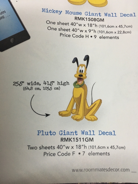 Roommates(adesivo) Pluto Giant