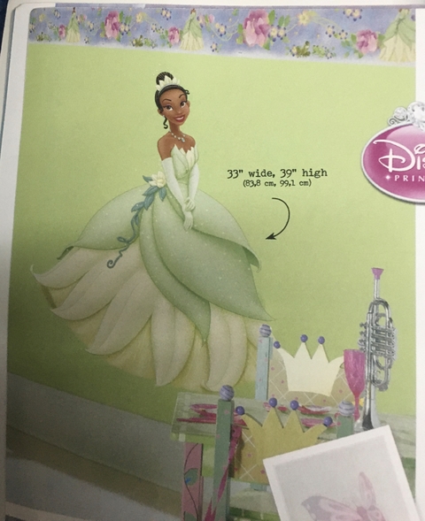 Roommates(adesivo) princesa Tiana Giant wall decal