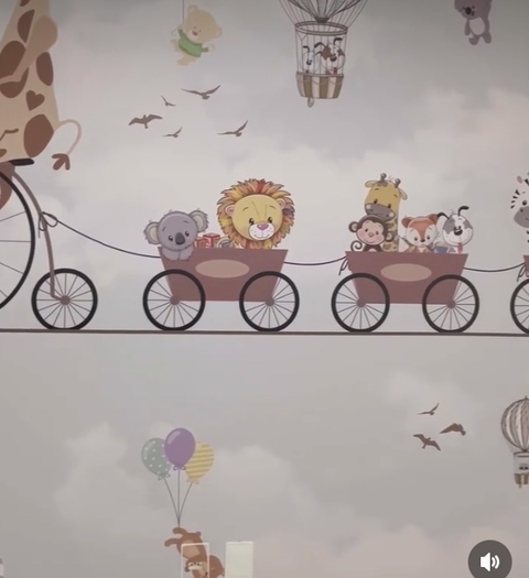 Painel infantil para o quartinho do bebê