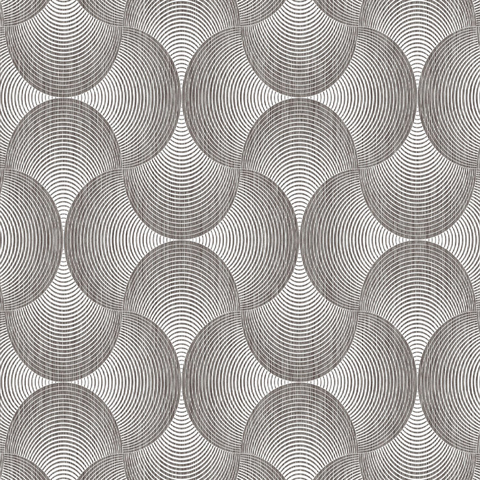 Papel de parede geométrico de circulos Rlvo-3444