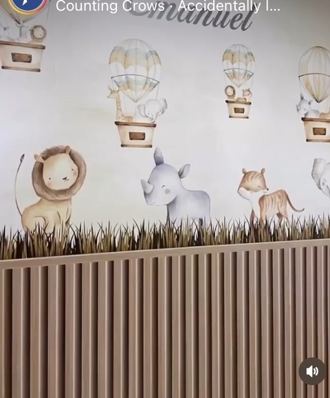 Painel infantil para o quartinho do bebê