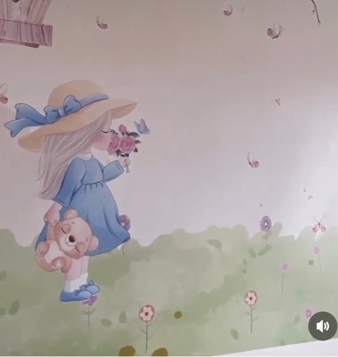 Painel infantil para o quartinho do bebê