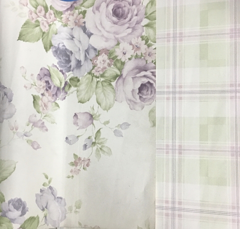 Lindo Kit composê floral com listrado FR 811017 x 811012