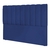 Cabeceira Cama Box Casal King 195cm Suede Azul Siena
