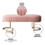Banco Recamier Glow 110 cm Veludo Rosa na internet