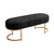 Banco Recamier Glow 75 cm Veludo Preto