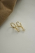Brinco Gota Cristal - Semijoia Banhada a Ouro 18k - comprar online