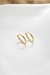 Brinco Argola Cravejado - Semijoia Banhada a Ouro 18k