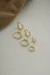 Trio Argola Click Hexágono – Banhado a Ouro 18k - comprar online