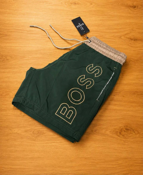 Bermuda com Cós Elástico e Cordão BOSS