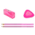 Ecolápis Grafite Grip 2 Rosa + Apontador + Borracha|Faber-Castell - comprar online