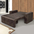 Sofá-cama Pratik 5000 Mamflex Marrom Suede Amassado - comprar online
