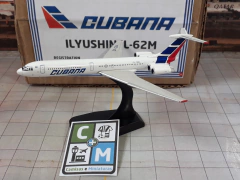 Cubana de Aviación Ilyushin Il-62M Avião Miniatura Gemini Jets Escala 1:400 (leia o anúncio)