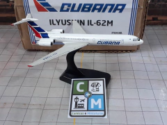 Cubana de Aviación Ilyushin Il-62M Avião Miniatura Gemini Jets Escala 1:400 (leia o anúncio) - comprar online