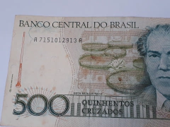 Quinhentos 500 Cruzados "Villa-Lobos" Cédula Dinheiro Nota 1986-1990 (leia o anúncio) - comprar online