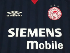 Olympiakos S. F. P. (Olympiacos F. C.) 2001-2002 Umbro Away Camisa Importada Tamanho G - CM | Camisas e Miniaturas