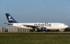 Imagem do Apollo Airlines Airbus A300B4 Avião Miniatura Herpa Wings Escala 1:500 (leia o anúncio)
