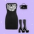 ⭐️ Vestido straple Craneo y rock en internet