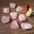 Quartzo Rosa Extra G Pedra Natural – A Pedra do Amor e da Harmonia - Tamanho 1 - 40 a 50 gramas - Atelier JT Art