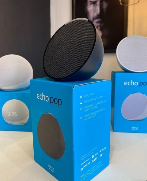 Amazon Echo Pop Com Assistente Virtual Alexa Cor Preto a Pronta Entrega