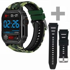 Relógio Smartwatch Blulory Sv Watch Camuflado Com 02 Pulseiras originais Envio Em 24horas