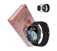 Smartwatch Hw68 Ultra Mini 41mm, Pulseira Extra, Preto