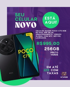 Celular Xiaomi Poco C75 - 8RAM - 256 GB Versão Global com NFC Novos Lacrados - comprar online